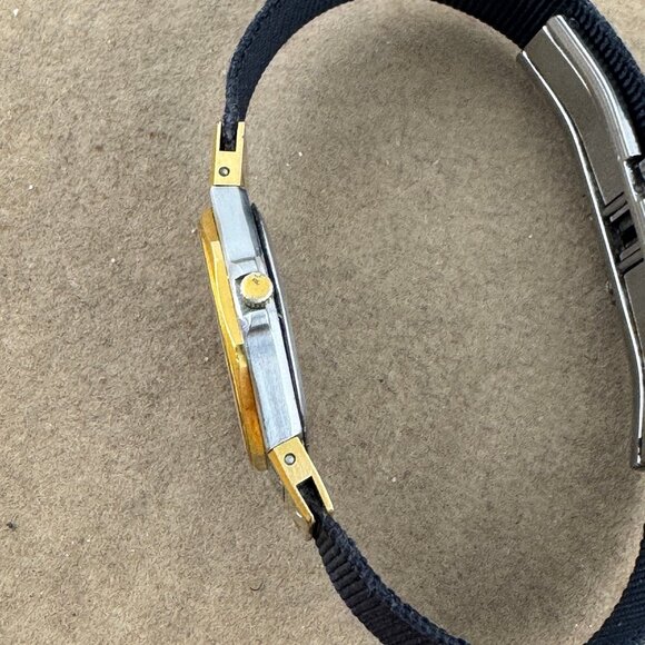 Vintage 1990's Bucherer Ladies 2 Tone Gold and Silver Dress Quartz Watch - Picture 7 of 11